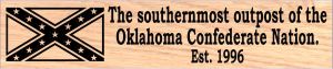 Oklahoma Confederate Nation sign